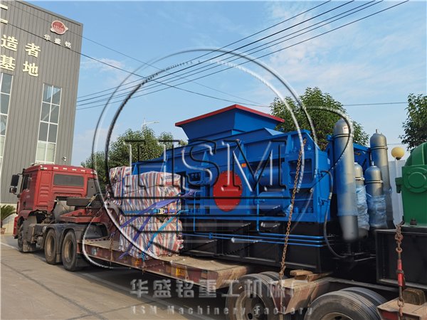 2PG1800x1000型全液壓對輥制砂機發(fā)往重慶江北區(qū)